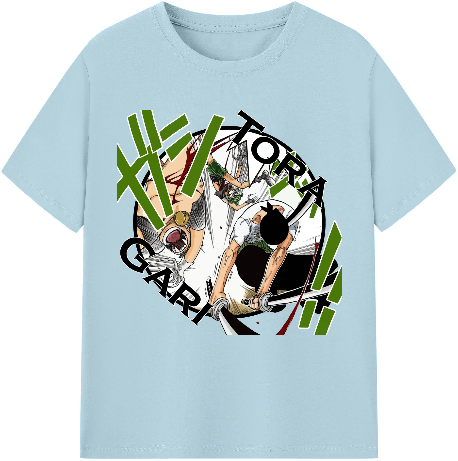 （画像用） ワンピース ロロノア・ゾロ ONE PIECE Roronoa Zoro 綿100％半袖Tシャツ（フロントプリント）